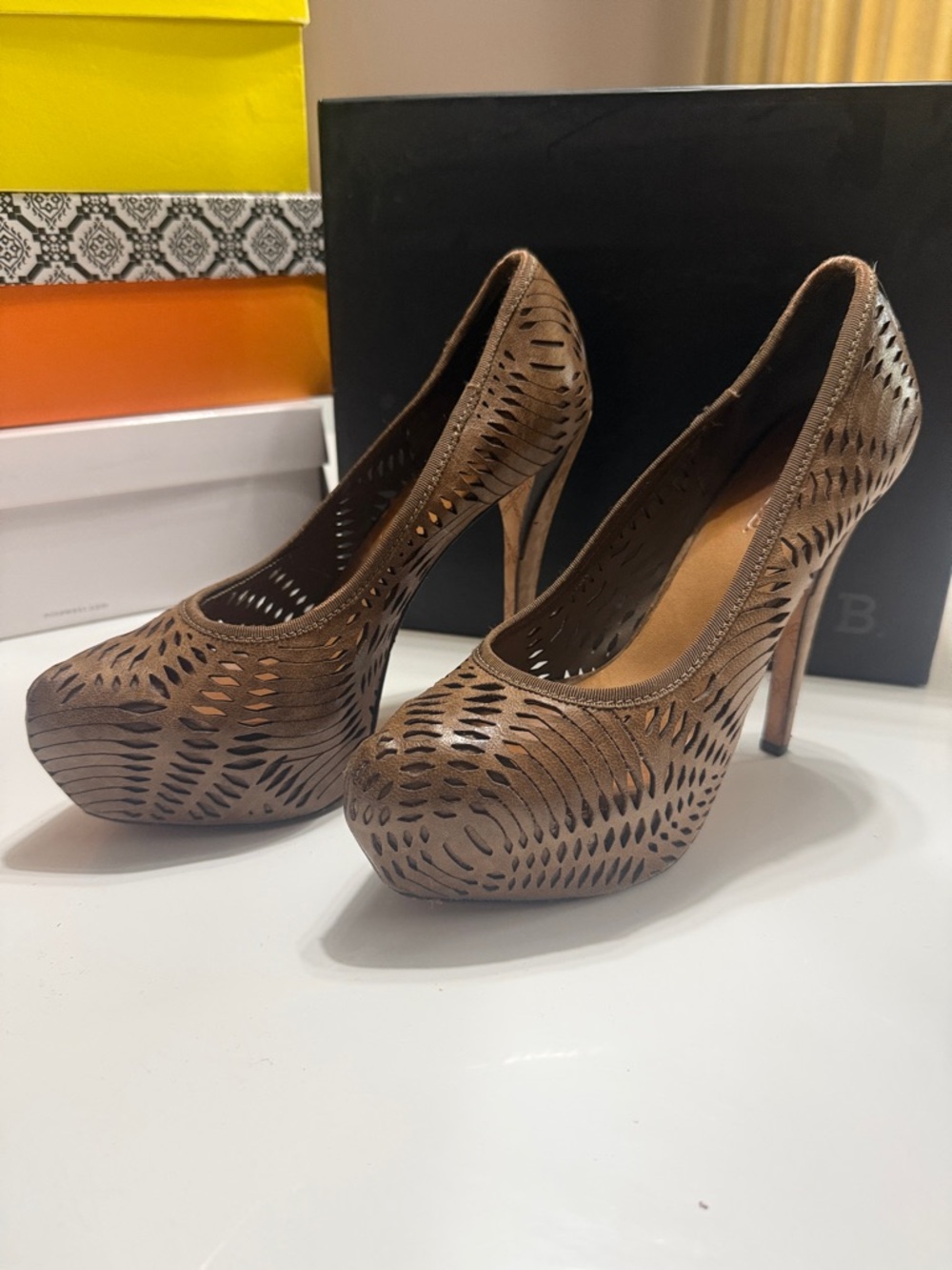 L.A.M.B. Lively Platform Pumps